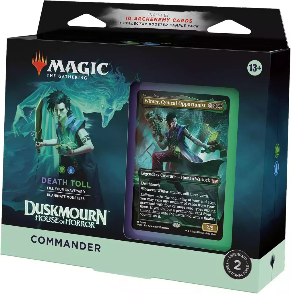 Death Toll — reference deck-box image; printed cards only, packaging and extras not included [merchant-precon-04c070c7d808]