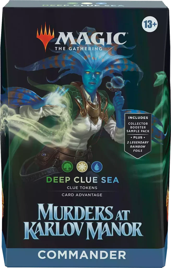 Deep Clue Sea — reference deck-box image; printed cards only, packaging and extras not included [merchant-precon-132378e8ed64]