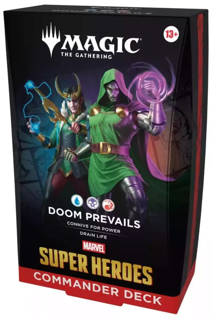Doom Prevails — reference deck-box image; printed cards only, packaging and extras not included [merchant-precon-d71dcc95fb52]