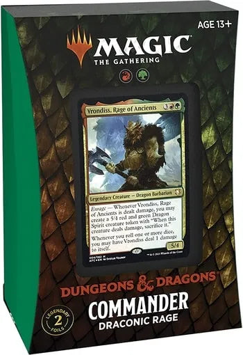 Draconic Rage — reference deck-box image; printed cards only, packaging and extras not included [merchant-precon-5b920c7a273c]