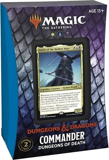 Dungeons of Death — reference deck-box image; printed cards only, packaging and extras not included [merchant-precon-6f3f4e003abc]