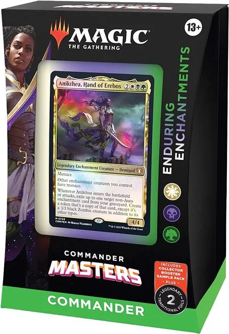 Enduring Enchantments — reference deck-box image; printed cards only, packaging and extras not included [merchant-precon-1c06da2aae11]