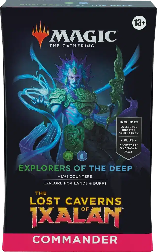 Explorers of the Deep — reference deck-box image; printed cards only, packaging and extras not included [merchant-precon-61f4bf65c160]