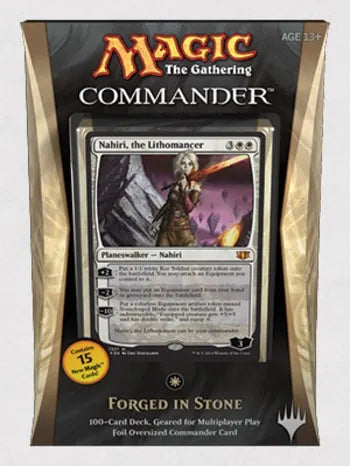 Forged In Stone — reference deck-box image; printed cards only, packaging and extras not included [merchant-precon-516be4600c4b]