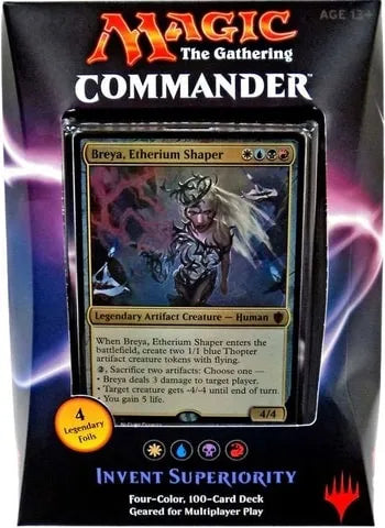 Invent Superiority — reference deck-box image; printed cards only, packaging and extras not included [merchant-precon-767f1c245d05]