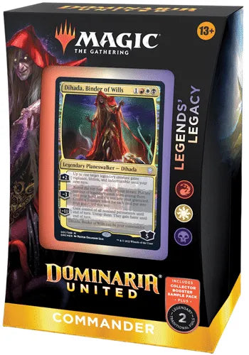 Legends' Legacy — reference deck-box image; printed cards only, packaging and extras not included [merchant-precon-4cb98e040635]
