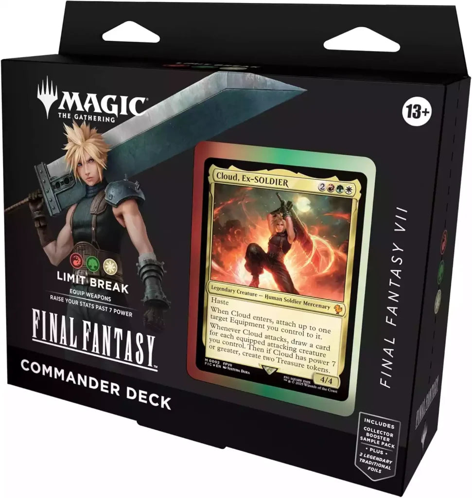 Limit Break (FINAL FANTASY VII) — reference deck-box image; printed cards only, packaging and extras not included [merchant-precon-a63fbdb29dbc]