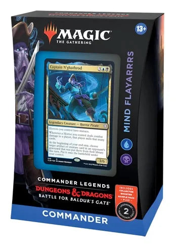 Mind Flayarrrs — reference deck-box image; printed cards only, packaging and extras not included [merchant-precon-07a25d1531f5]