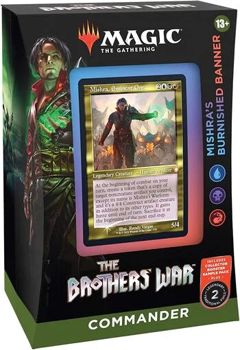 Mishra's Burnished Banner — reference deck-box image; printed cards only, packaging and extras not included [merchant-precon-5d4969419a81]