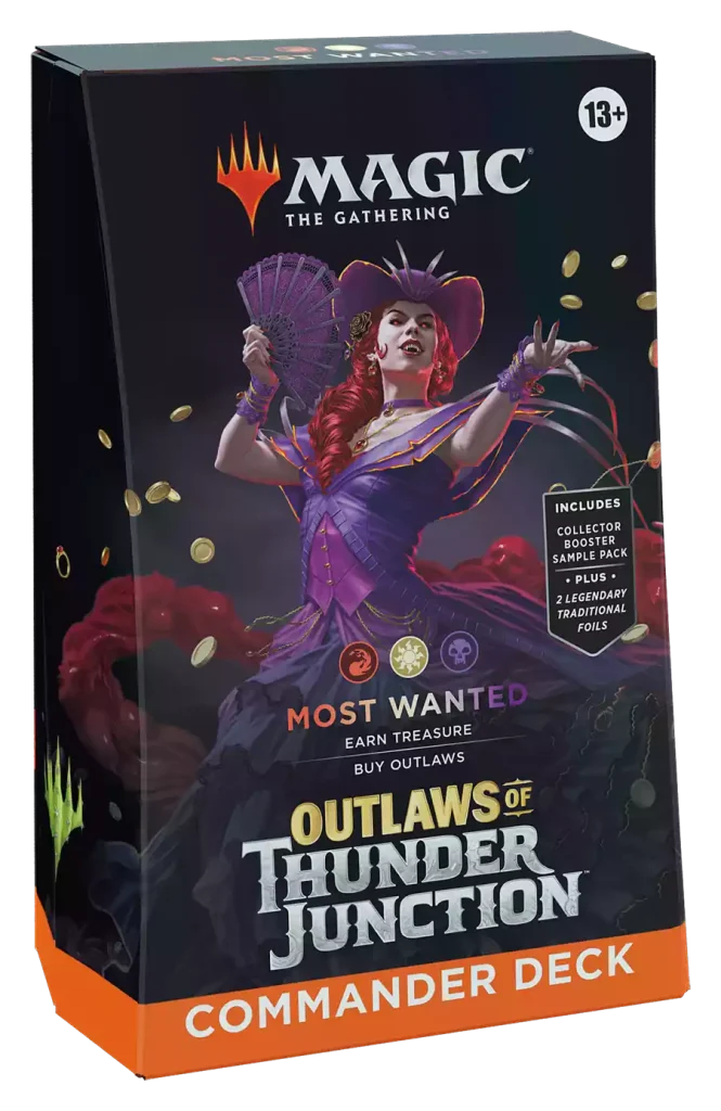 Most Wanted — reference deck-box image; printed cards only, packaging and extras not included [merchant-precon-2c2a09f93eb6]