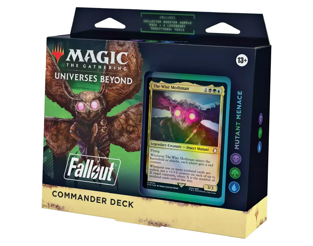 Mutant Menace — reference deck-box image; printed cards only, packaging and extras not included [merchant-precon-a75090e091ac]