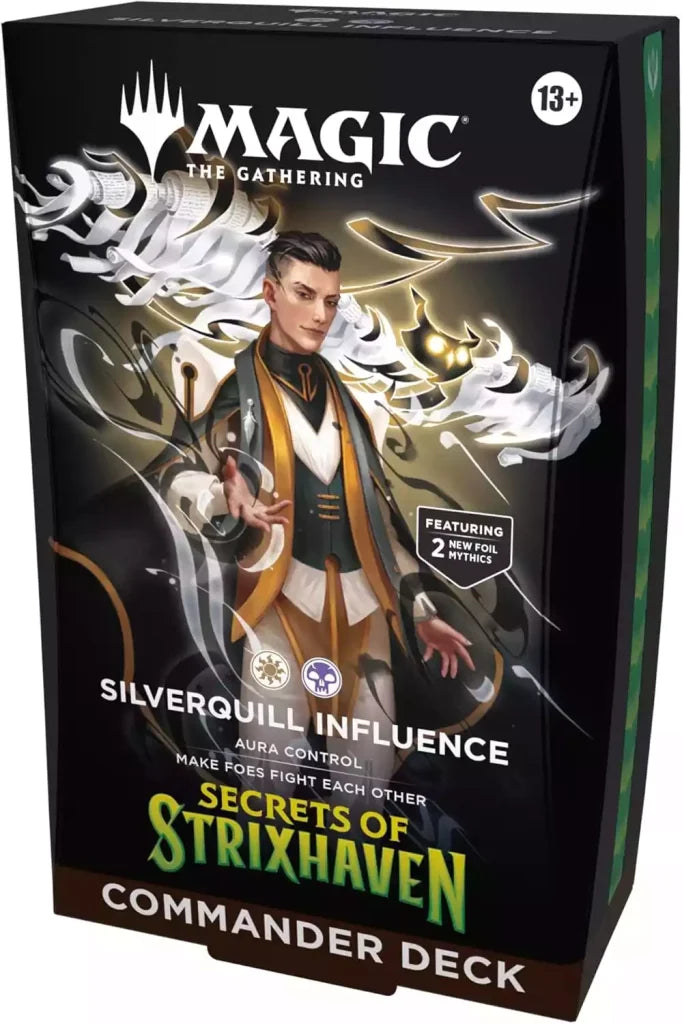 Silverquill Influence — reference deck-box image; printed cards only, packaging and extras not included [merchant-precon-f845cea1a463]