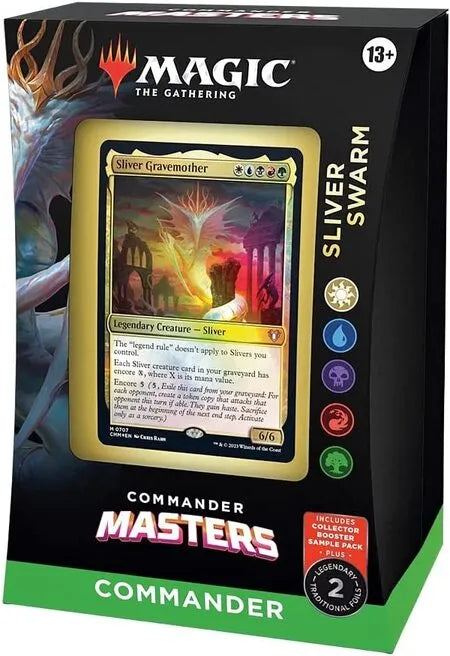 Sliver Swarm — reference deck-box image; printed cards only, packaging and extras not included [merchant-precon-bdf22a71ee7c]