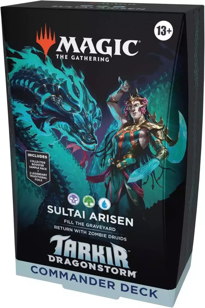 Sultai Arisen — reference deck-box image; printed cards only, packaging and extras not included [merchant-precon-500fab28627c]