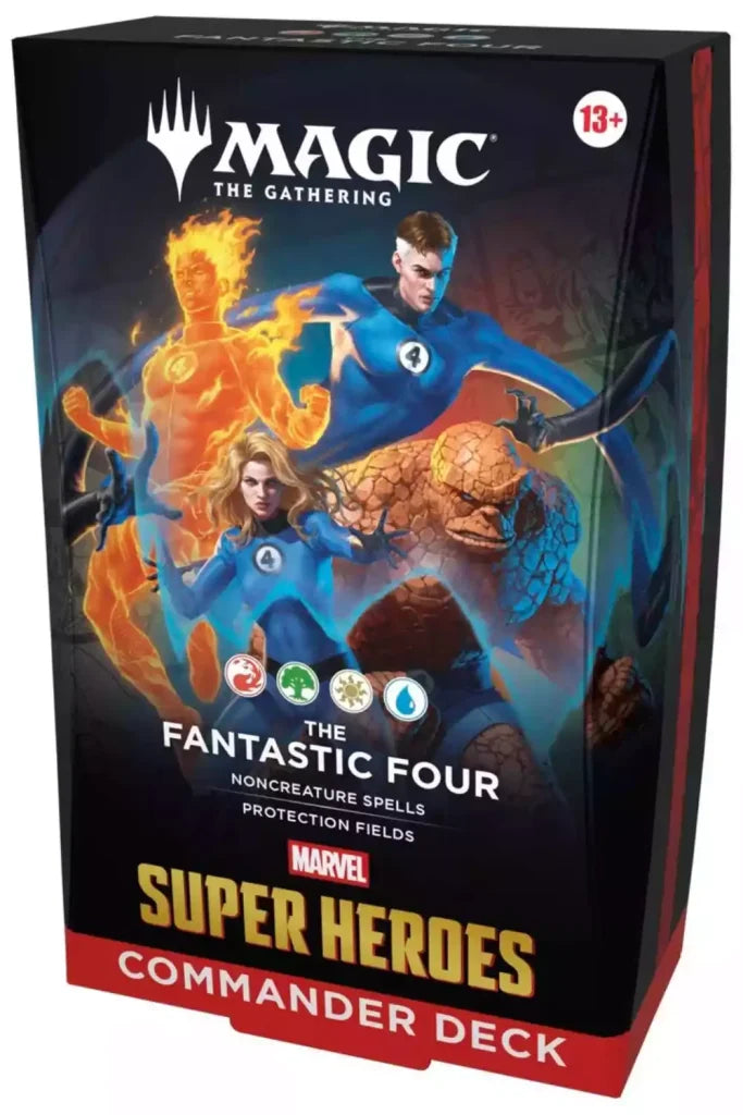 The Fantastic Four — reference deck-box image; printed cards only, packaging and extras not included [merchant-precon-4d7abae059ba]