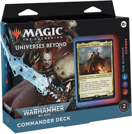 The Ruinous Powers — reference deck-box image; printed cards only, packaging and extras not included [merchant-precon-b901625804d9]