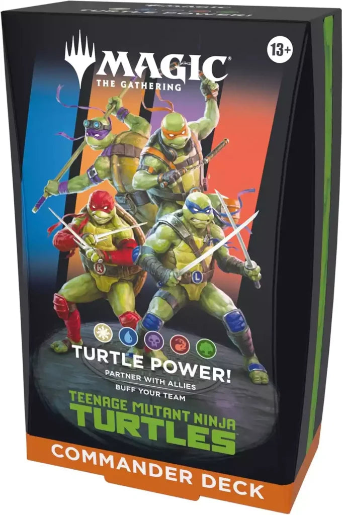 Turtle Power! — reference deck-box image; printed cards only, packaging and extras not included [merchant-precon-c8fd3cf21fec]