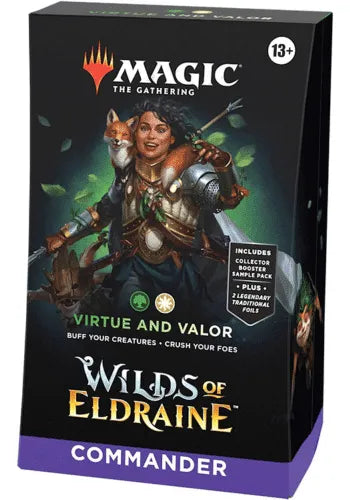 Virtue and Valor — reference deck-box image; printed cards only, packaging and extras not included [merchant-precon-578d5ccb6aca]