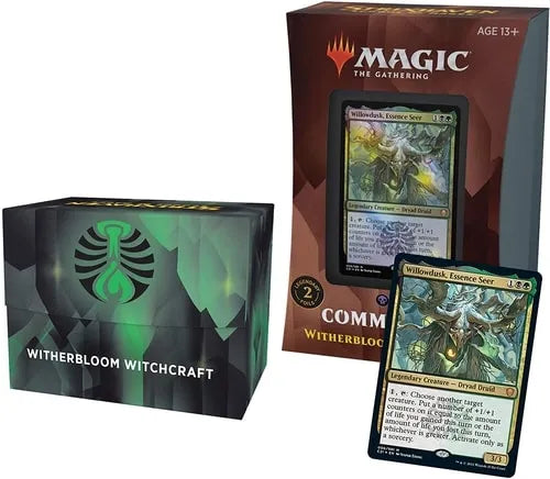 Witherbloom Witchcraft — reference deck-box image; printed cards only, packaging and extras not included [merchant-precon-39bd43e7011d]